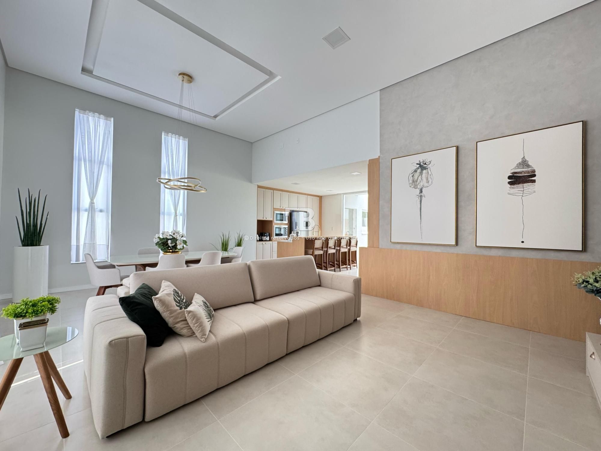 3926 – Casa nova com 3 quartos, piscina e área de lazer completa em Chapecó